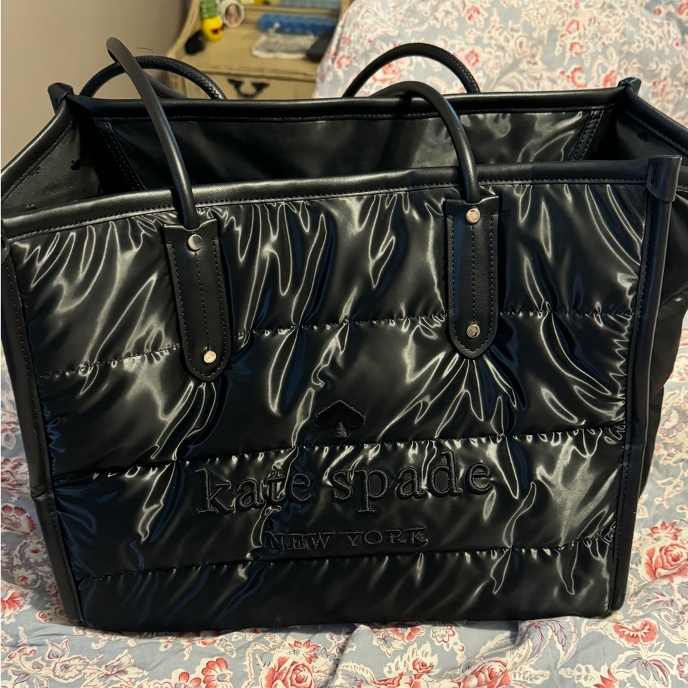 kate spade Black Quilted Puffer Tote